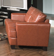 Samuel Love Seat - Light Brown