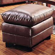 Harper Ottoman in Brown