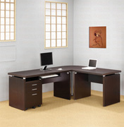 Contemporary Dark Cappuccino Desk