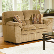 Molly Casual Love Seat with Throw Pillows