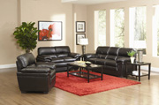 Fenmore Casual Split Back Dark Brown Sofa Set