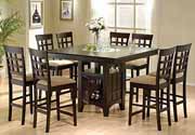 Rich Cappuccino Counter Height Dinette Set