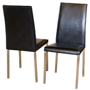 Bonded Leather Dining Side Chairs