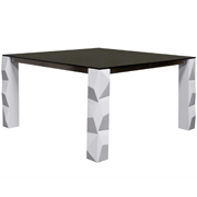 Square Glass Top Dining Table