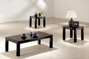 Milano 3-in-1 Pack Black Occasional Table Set