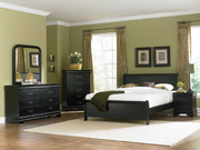 Marianne Panel Bedroom Set Black