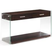 Ekoni Wood & Glass Rectangular Sofa Table