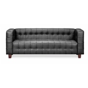 Modern Button Sofa Black