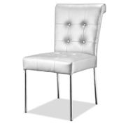 Modern Dining Fox Trot Chair Silver