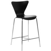 Tessa Counter Chair-Black-Chrome