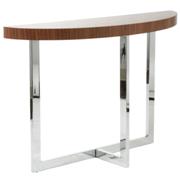 Oliver Console Table Walnut-Chrome