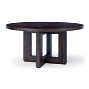 Hampton Round Dining Table-Coffee Bean