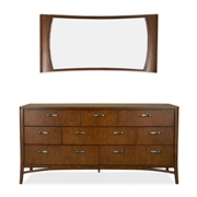 Belvedere Mirror Dresser-Burnished Nickel