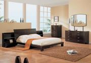 Capri Contemporary Slat Bedroom Set