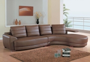 Modern Leather Sectional Living Room Furniture