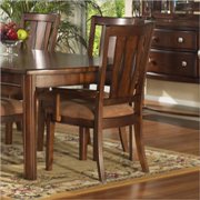 Rhythm Fabric Dining Arm Chair in Burnished Rum Finish