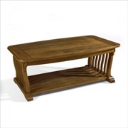 Craftsman Mission Rectangular Wood Cocktail Table in Blonde