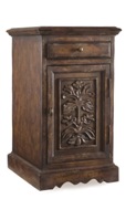 Melange Annika Accent Table in Rustic Cherry