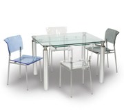 Acrylic Contemporary Dining Room Set