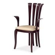 Sirio Dining Chair-Wenge-Kimera Beige