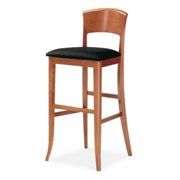 Giusy/A Bar Stool-Light Cherry-Kimera Black