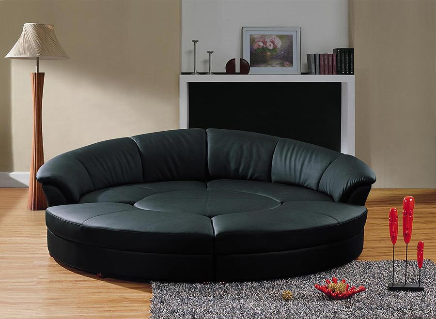 round convertible sofa bed