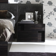 Nightfly Left Ebony Nightstand