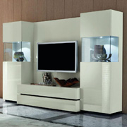 Nightfly White TV Unit