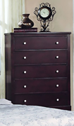 Linden 5 Drawer Chest of Drawers with Marble Style Top