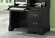 Louis Philippe Computer Desk in Black