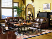 Princeton Leather Sofa Set