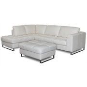 Valentino LF Chaise Pillowtop Sectional & Ottoman