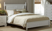 Morelle Low Post Bed White