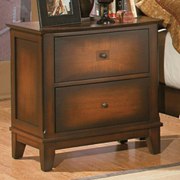 Balboa Square Nightstand with Wall Panel