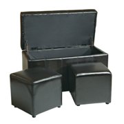 Metro Square Storage Ottoman