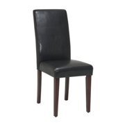 Metro Parsons Dining Chair Mocha Brown Faux Leather