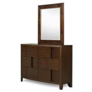 Twilight Six Drawer Dresser with Portrait Mirror