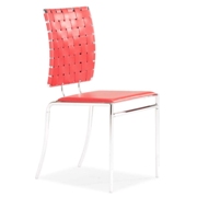 Criss Cross Chair Red