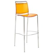 Safina Bar Chair Orange-Chrome