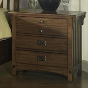 Craftsman Nightstand-Medium Brown Oak