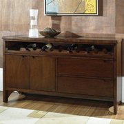 Manhattan Dining Server Sideboard-Walnut Brown