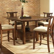 Dakota Counter Height Dining Table-Rich Brown