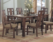 7 piece Enchantment Seven Dining Set-Natural Walnut