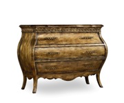 Sanctuary Three Drawer Bombe Chest - Bling