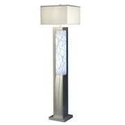 String Theory Floor Lamp-Silver Aluminum