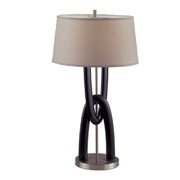 Infinity Table Lamp-Dark Brown Wood