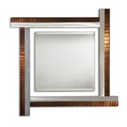 Together Square Decorative Mirror-Root Beer