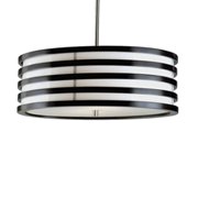 2 Light Kobe Large Pendant-Brushed Nickel