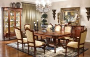 Louis XVI Two Pedestal Adjustable Dining Table