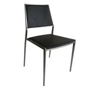 Stackable Chairs Dining Chair-Black